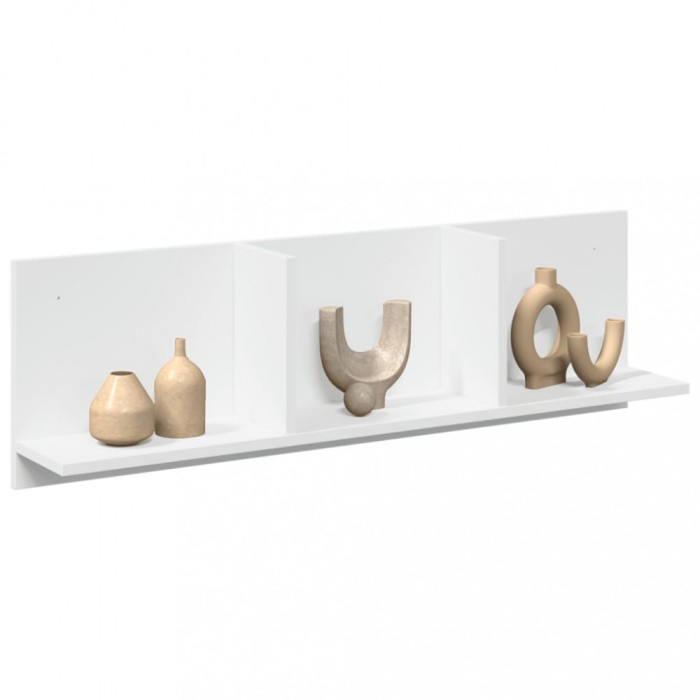 Gossi dulap de perete, alb, 100x16,5x30 cm, lemn prelucrat