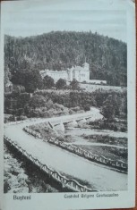 Carte postala, Busteni, Castelul Grigore Cantacuzino, perioada interbelica