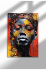 mxm_graffiti_32|Street Art Poster, Vibrant Graffiti Portrait, Frameless Modern Canvas, Urban Vibe 2025 | A3 (29.7 x 42 cm) - mxm_graffiti_32