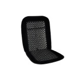 Huse auto cu bile de masaj din lemn si margine de plus neagra CSM-01-Black, Amio