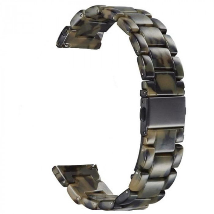 Curea polimer, compatibila Huawei Watch GT4 46mm|GT3 46mm|GT3 Pro 46mm|GT2 46mm|GT 2e| Samsung Galaxy Watch 3 45mm, Army Green
