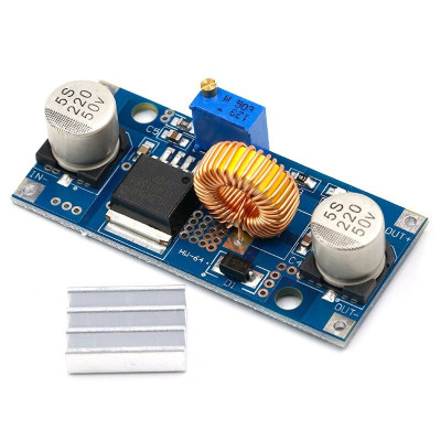 DC-DC converter step-down, IN:4-38V, OUT:1.25-36V ( 5A ) ( 75W ) XL4015 (DC.251) foto