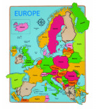 Puzzle incastru harta Europei, Bigjigs