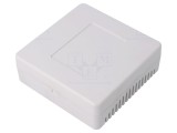 Carcasă Universală Ventilată ABS Albă 100mm x 100mm x 35mm