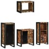 Set de mobilier pentru baie cu raft 4 pcs Lemn recuperat solid