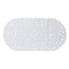 Covoras Baie Antiderapant Pietre Albe 68x35 cm PVC - Siguranta si Confort