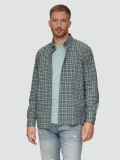 Cumpara ieftin Cămașă bărbați cu imprimeu &icirc;n carouri, croială Regular fit, Verde, S