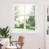 Jaluzea pentru Fereastră cu perdele Altele Manual Alb 100 x 130 cm Aluminiu
