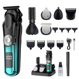 Aparat tuns 6 &icirc;n 1 CUANTIS, titan, IPX6, 1400 mAh, LED, motor 2 viteze, albastru