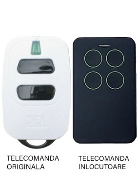 Telecomanda inlocuitoare poarta garaj 2 butoane cod saritor frecventa 433.92MHz Dea GTi2 compatibila cu originalul (810/2) foto