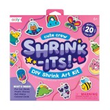 Cumpara ieftin Set Artistic DIY Shrink-Its! Brelocuri Micsorate Cute Crew Ooly, 20 Brelocuri, +6 ani