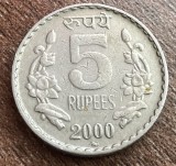 C50 - Moneda foarte veche - India - 5 rupees - 2000