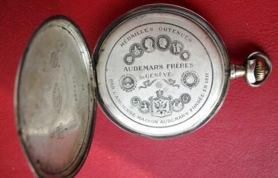 Ceas vechi de buzunar Audermars Freres cca 1900 foto