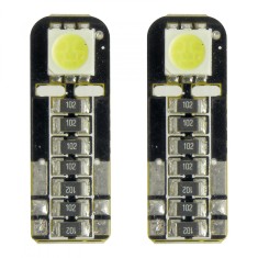 Bec Led - 1SMD 12V pozitie T10 W21x95d Canbus 2buc Carpoint - Alb dispersat Garage AutoRide foto