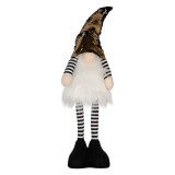 Cumpara ieftin Figurina Mos Craciun textil multicolor cu led 8x12x56 cm