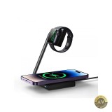 Incarcator Retea Wireless Joyroom JR-WQN05 2in1 15W 1.67A Negru Resigilat