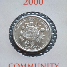 Canada 25 centi cents 2000 Community