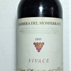 A 68 VIN ROSU BARBERA DEL MONFERRATO, DOC, VIVACE,, Recoltare 1993 CL 75 GR 12