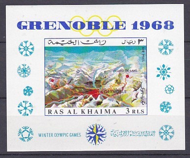 DB1 Ras al Khaima Olimpiada Grenoble 1968 SS MNH