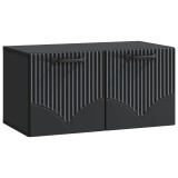 vidaXL Oglindă TV montată pe perete Pe perete Negru 59,5 x 31 x 30 cm 899046