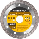 Disc diamantat Strend Pro 521C Turbo+ 115 mm pentru taieri curate