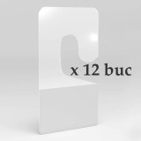 Set agatatori autoadezive eurohook din PVC, 12 bucati