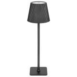 Lampa LED de birou Rebel, design modern, culoare neagra