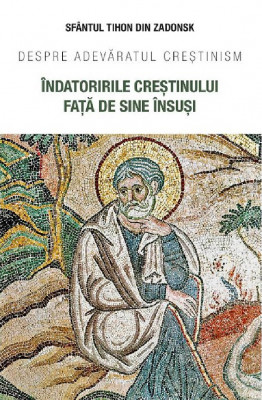 Indatoririle Crestinului Fata De Sine Insusi, Sfantul Tihon Din Zadonsk - Editura Sophia foto