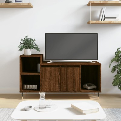 vidaXL Comodă TV, stejar maro, 100x35x55 cm, lemn prelucrat 831315 foto