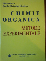 CHIMIE ORGANICA, METODE EXPERIMENTALE de MIRCEA IOVU SI TEODOR OCTAVIAN NICOLESCU foto