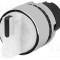 Comutator rotativ 22mm EAO Poz.i 2 albă IP65 proeminent