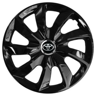 Set 4 Capace Roti 17 inchi (R17), Stig Negru Lucios, Compatibil cu Toyota foto