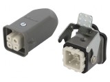Conector HDC Tată-Mamă 4+3 Pin 3A Drept, MOLEX