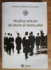 Muzeul National Cotroceni. Studii si articole de istorie si istoria artei