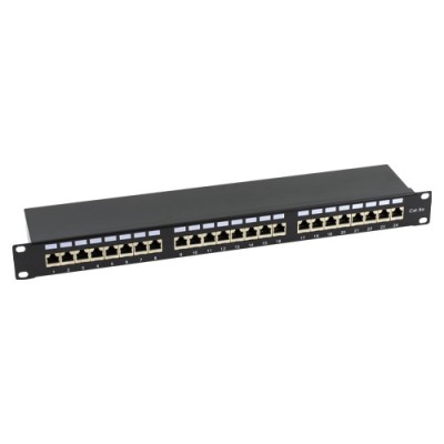 Patch Panel 1U, FTP cat6A, 24 porturi RJ45 - ASYTECH Networking ASY-PP-FTP6A-24 foto