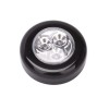 Lampa universala autoadeziva cu 3 LED-uri, utilizare baterii de tip AAA - Negru