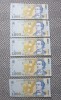1000 lei 1998 UNC consecutive filigran BNR mare (5 bucati)