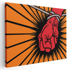 Tablou afis Metallica trupa rock 2301 Tablou canvas pe panza CU RAMA 80x120 cm
