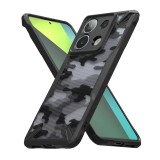 Cumpara ieftin Husa pentru Xiaomi Redmi Note 13 Pro 5G / Poco X6, Ringke Fusion X Design, Camo Black