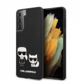 Husa de protectie telefon Karl Lagerfeld pentru Samsung Galaxy S21+, Karl &amp; Choupette, Piele ecologica, KLHCS21MPCUSKCBK, Black