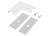 Conector 90&deg; Alb Aluminiu GROOVE10