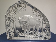 Decoratiune cristal, presse papier / paperweight Goebel