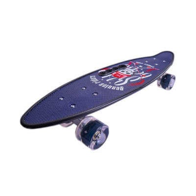 Placa skateboard cu roti silicon, led foto