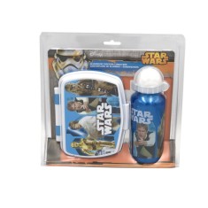 Set recipient apa Al 500ml si cutie pranz Star Wars bleu foto