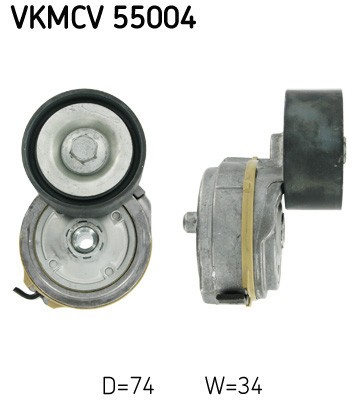 SKF VKMCV 55004 rola intinzator,curea transmisie foto