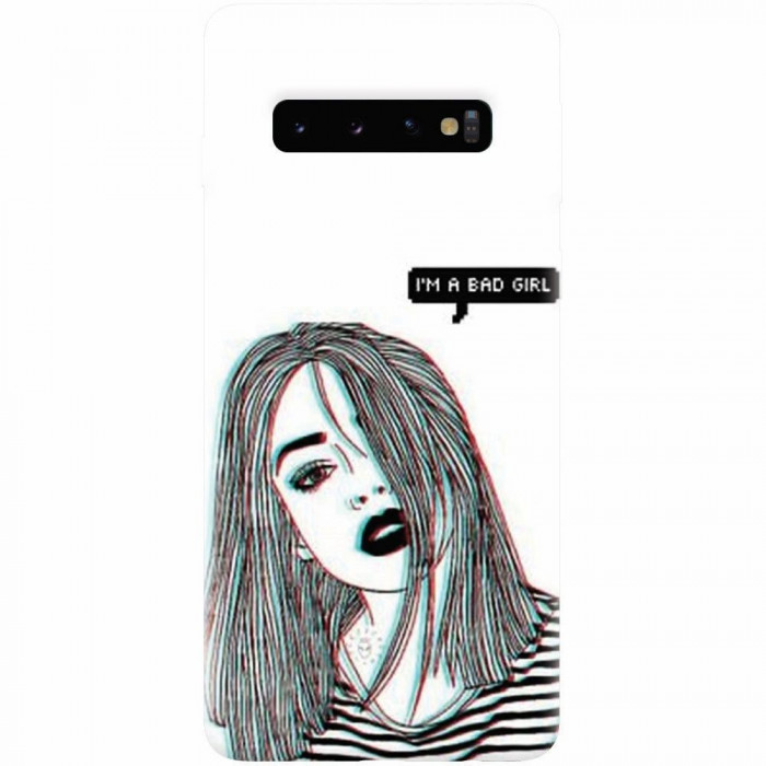 Husa silicon pentru Samsung Galaxy S10 Plus, Im A Bad Girl