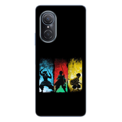 Husa compatibila cu Huawei Nova 9 SE Silicon Gel Tpu Model Demon Slayer Team foto