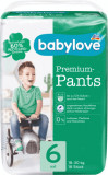 Babylove Scutece chiloţel mărimea 6, 18 buc