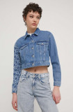 Cumpara ieftin Karl Lagerfeld Jeans geaca jeans femei, de tranzitie