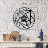 Cumpara ieftin Ceas de perete decorativ din metal Perspektif Negru 50x50x2mm